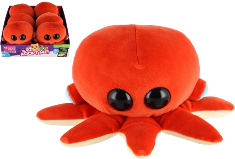 Polpo di peluche con imbottitura a palline 17 × 17 cm - 1 pezzo