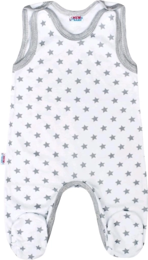 Tutine per neonati New Baby Classic II grigie con stelline 86 (12–18 mesi)