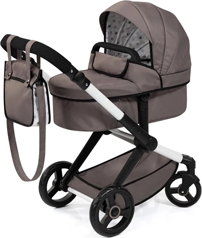 Passeggino combinato per bambole Bayer Xeo 2 in 1 grigio