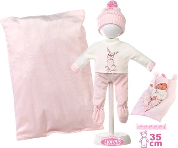 Llorens set di vestitini per bambola neonato New Born 35–36 cm con accessori