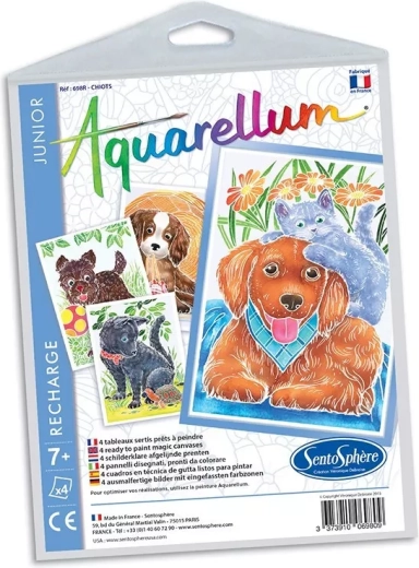Sentosphere set di immagini acquerello junior cuccioli