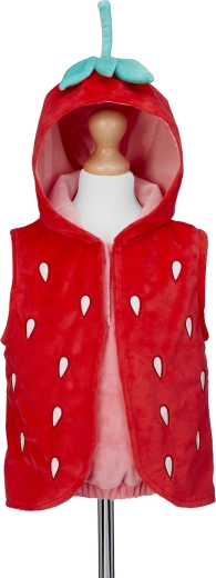 Souza! mantello costume per bambini con cappuccio fragolina (92 cm)