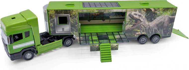 Camion auto con motivo dinosauro, metallo/plastica, 32 cm