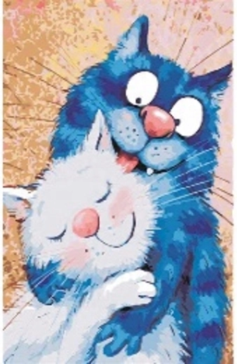Norimpex dipingere con i numeri Gatti innamorati 40 x 50 cm