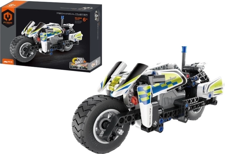 Mechanical Master set moto della polizia 193 pezzi