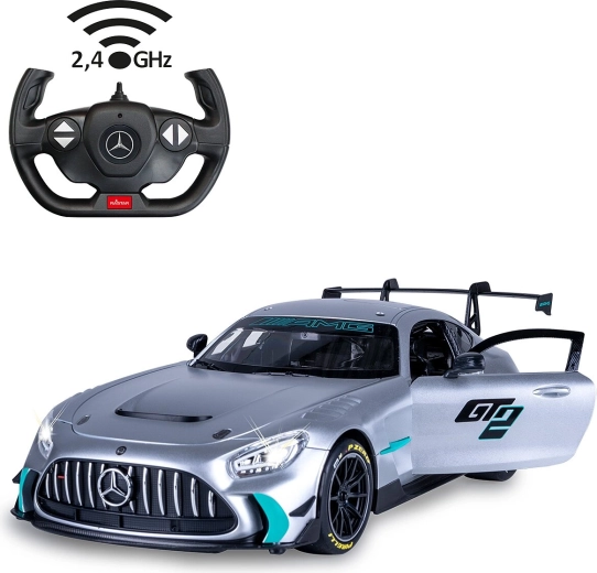 Auto RC Mercedes-AMG GT2 in scala 1:14, argento