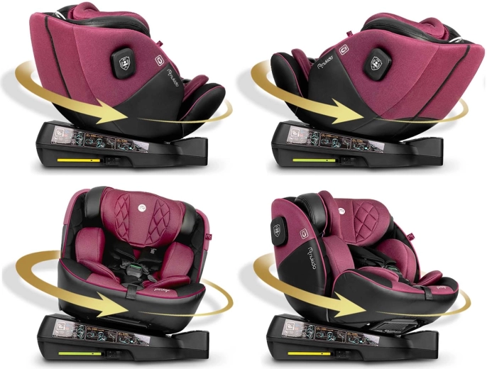 Base girevole a 360° per un inserimento facilitato