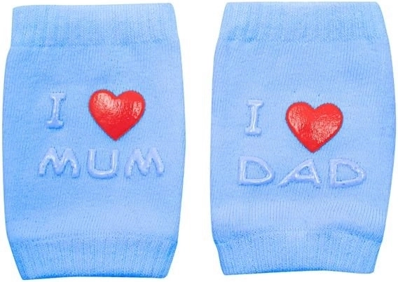 Ginocchiere per bambini con ABS I Love Mum & Dad – blu
