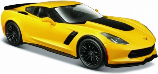 Modellino in metallo Corvette Z06 1/24 giallo