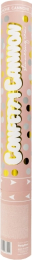 Spara-coriandoli oro e argento 40 cm