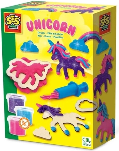 Pasta da modellare SES unicorno neon e glitter