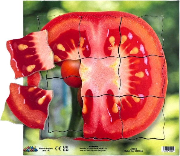 Just Jigsaws Pomodoro e le sue fasi di crescita vegetativa – puzzle in legno a strati da 19 pezzi