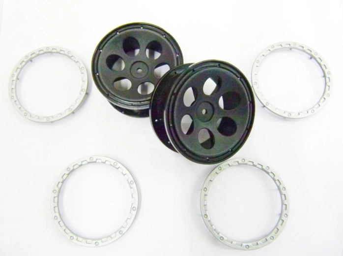 Set di cerchi grigi General in scala 1:10 con anelli decorativi