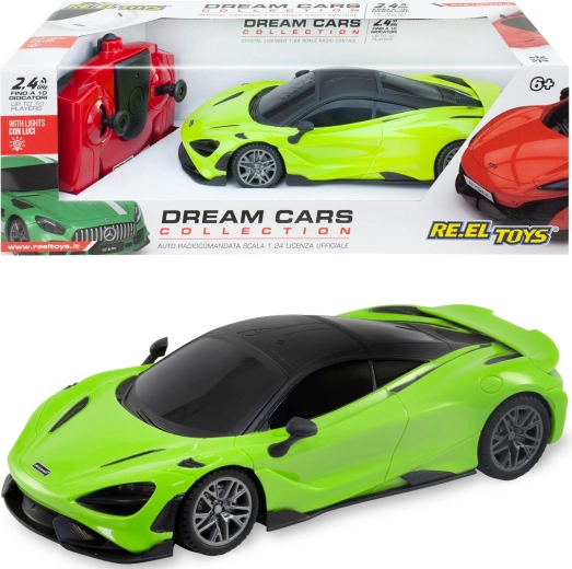 Reel Toys McLaren 765LT auto RC telecomandata 1:24 verde 17 cm - 1 pezzo