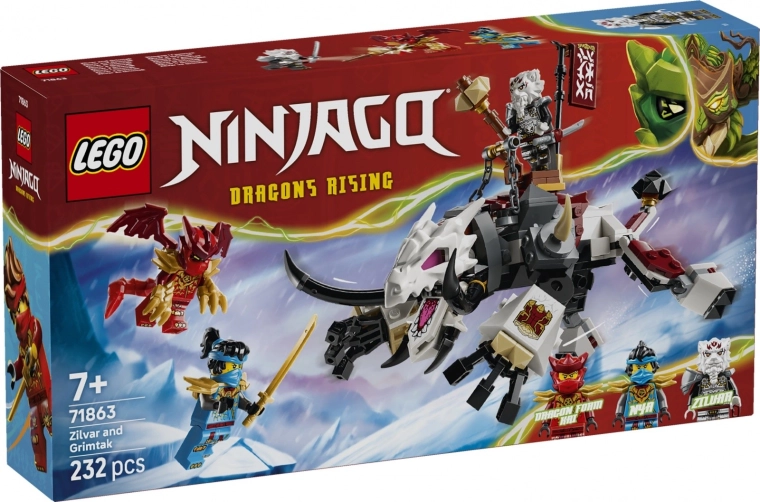 LEGO NINJAGO Zilvar e la bestia drago Grimtak
