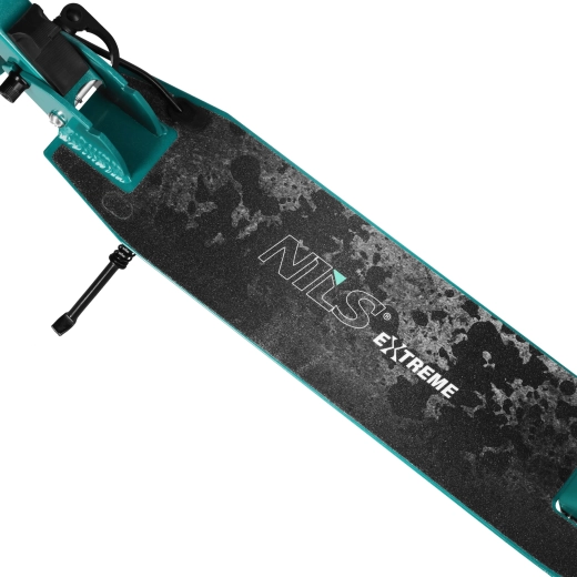 Pedana antiscivolo, cavalletto e freno posteriore