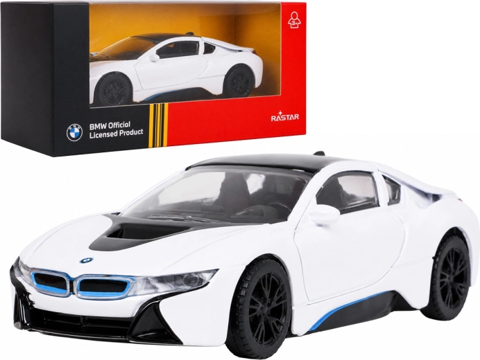 Modello metallico BMW i8 RASTAR in scala 1:43, bianco