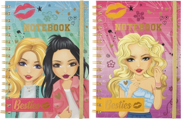 Blocco ad anelli con righe Besties