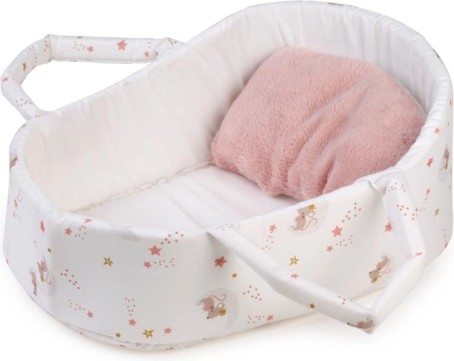 Cestino portatile in tessuto Guca per bambole da 42–46 cm