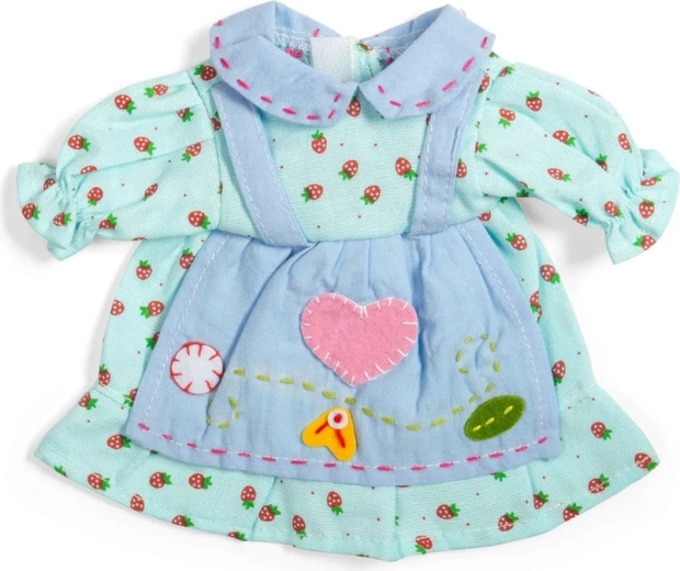 Bigjigs Toys vestito blu con fragoline per bambola 28 cm