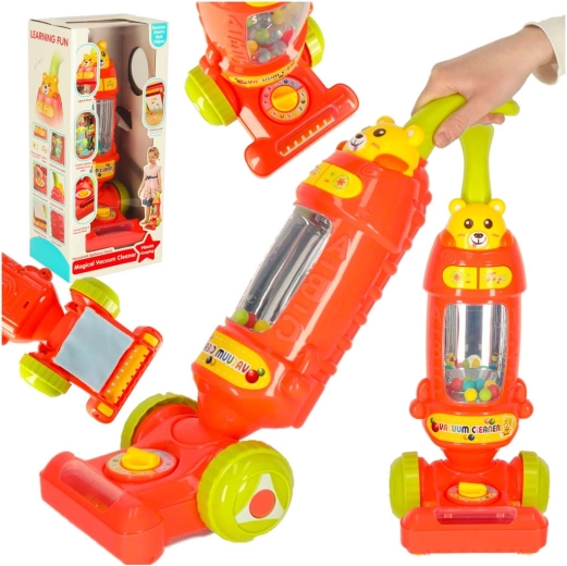 Aspirapolvere interattivo per bambini con luci, suoni e melodie