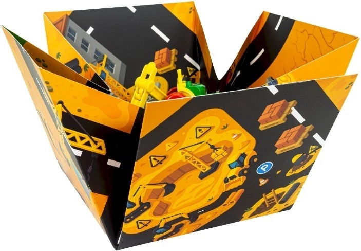 Scatola che si trasforma in tappetino da gioco