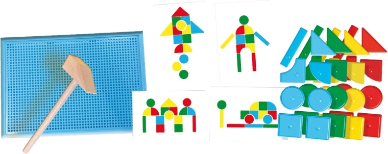 Forme geometriche colorate per mosaici e immagini