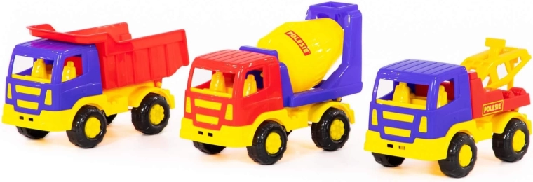 Set di veicoli da cantiere per bambini – 3 pezzi
