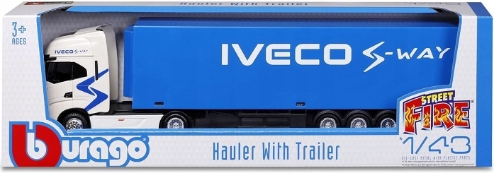 Bburago Iveco S‑Way trattore con rimorchio 1:43