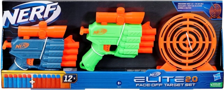 Nerf Elite 2.0 Face-Off set con bersaglio e 2 blaster