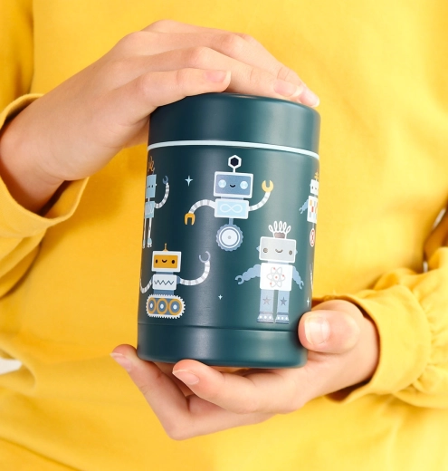 Grazioso design con robot e trasporto facile