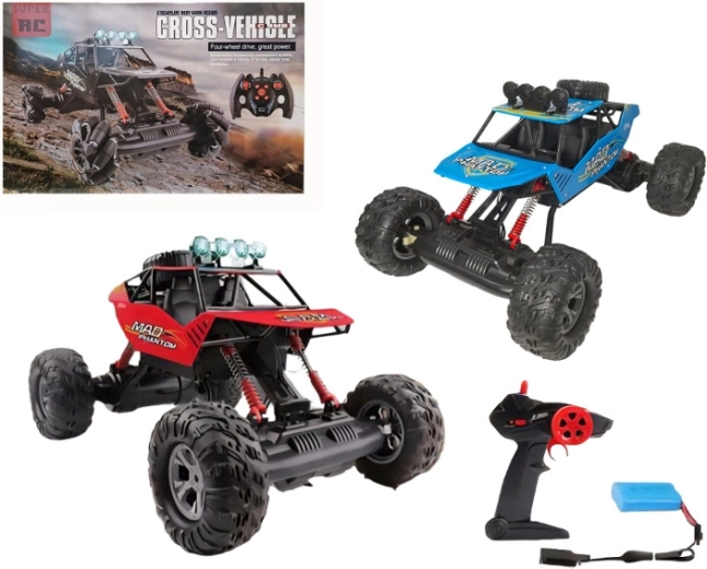 Auto RC fuoristrada per bambini con telecomando e caricabatterie
