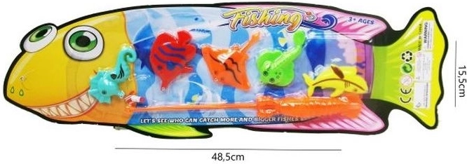 Set da pesca per bambini con canna e pesciolini colorati
