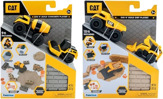 CAT Dig ’N’ Build set da costruzione con pasta modellabile (1 pz, selezione casuale)