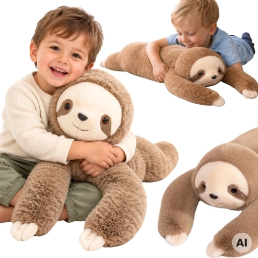 Peluche sensoriale ponderato bradipo WOOPIE 2,5 kg