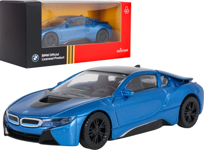 Modello in metallo BMW i8 RASTAR in scala 1:43 blu