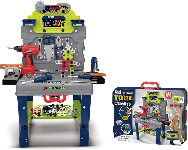 Banco da lavoro pieghevole per bambini con accessori Sparkys