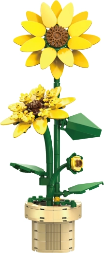 Fiore realistico con mattoncini