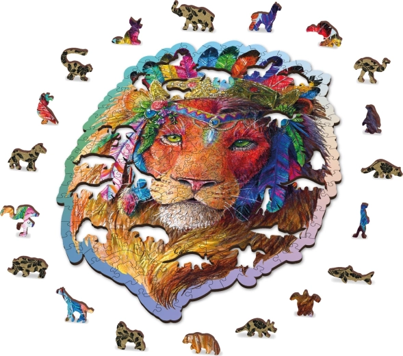 Puzzle in legno lavorato con precisione