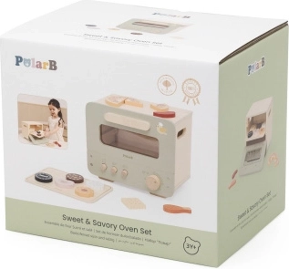 Forno in legno con biscotti PolarB by Viga Toys