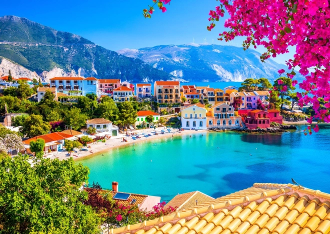 Enjoy puzzle Villaggio di Assos a Cefalonia, Grecia – 1000 pezzi