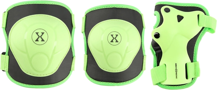 Set di protezioni per pattinaggio e skateboard NILS Extreme H704 – verde – M