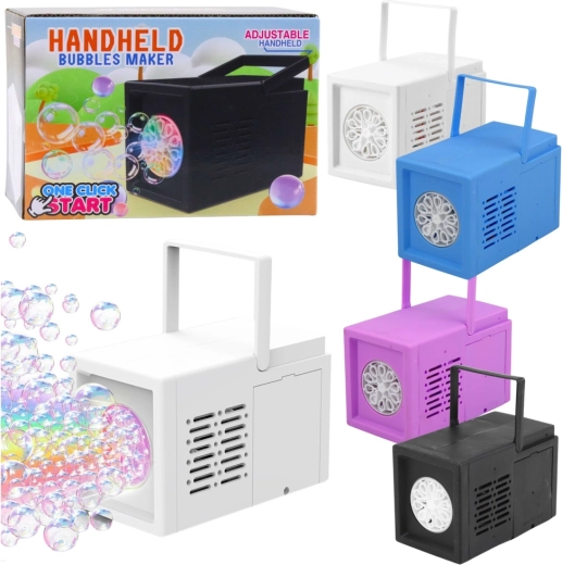 Macchina automatica portatile per bolle di sapone con 10 aperture