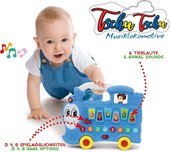 Jamara trenino musicale Tschu Tschu blu