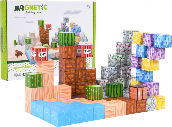 Blocchi di costruzione magnetici 3D – set da 88 pezzi