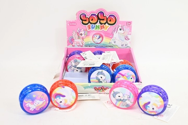 Yo-yo luminoso con unicorno - 1 pezzo