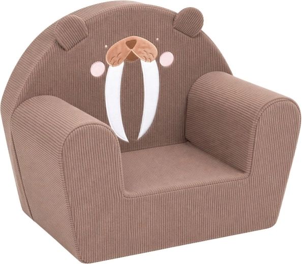 Poltroncina per bambini in velluto a coste New Baby – tricheco