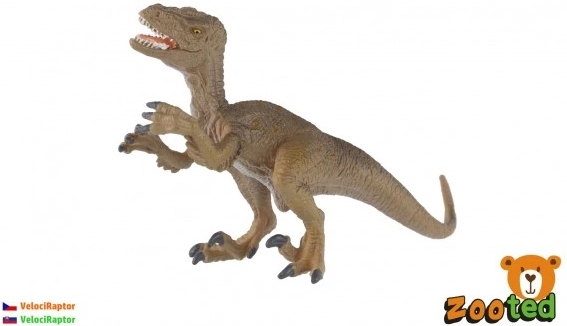 Figurina in plastica di velociraptor 16 cm