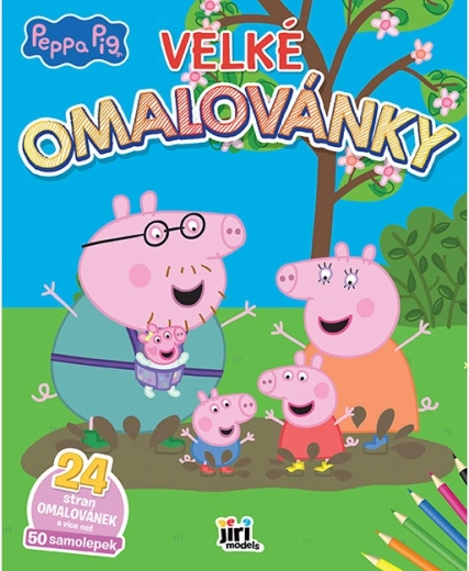 Grandi album da colorare di Peppa Pig con adesivi