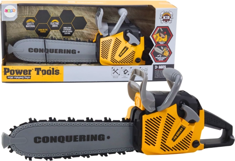 giocattolo per bambini motosega con luci e suoni